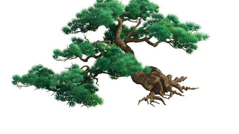 e Model - Taoist comprehension scene - Pine 04 01