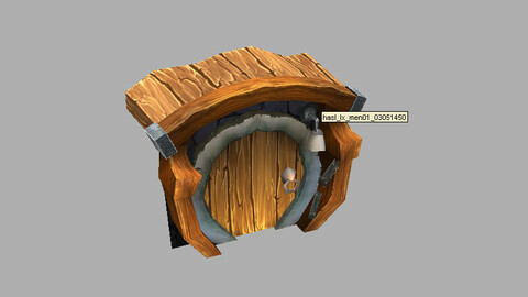 Game Model Arena - cave doors 01