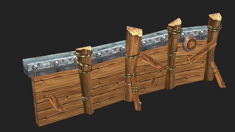 Game Model Arena - dwarf wall 001 01