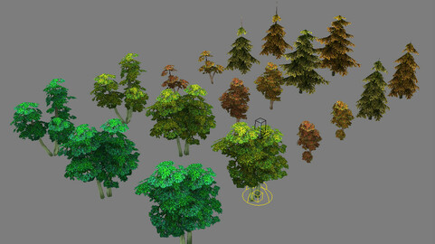 Game Model Arena - Forest 01