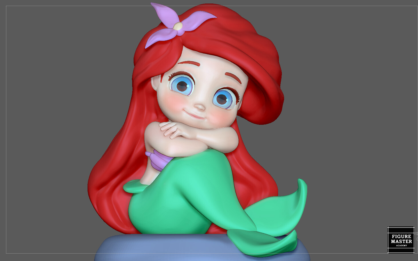 ArtStation ARIEL BABY LITTLE MERMAID PRINCESS DISNEY CHARACTER CUTE