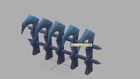 Game Model Arena - inferno Area iron fence 01 01