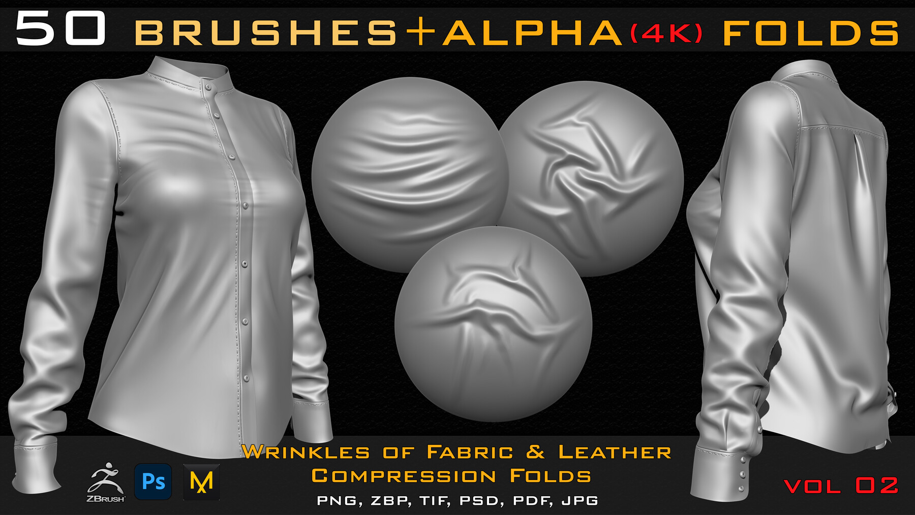 zbrush alphas clothes