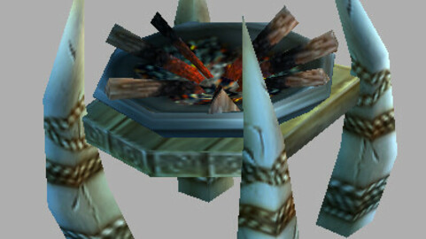 Game Model Arena - stone and wood brazier 01