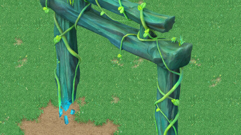 Cartoon sky city - false terrain six - flyover