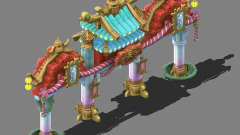 Cartoon Sky City - Tianmen Archway 03