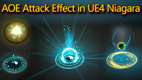 AOE Attack Effect in UE4.26 Niagara