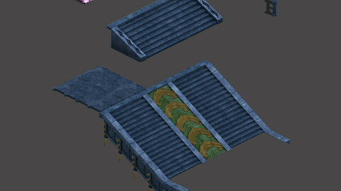 rritory - stone - railing - steps - stone lights
