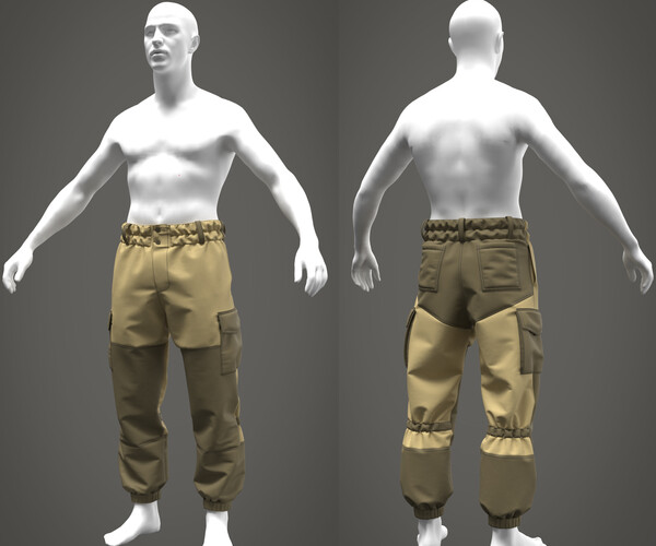 ArtStation - Military pants (combat uniform 