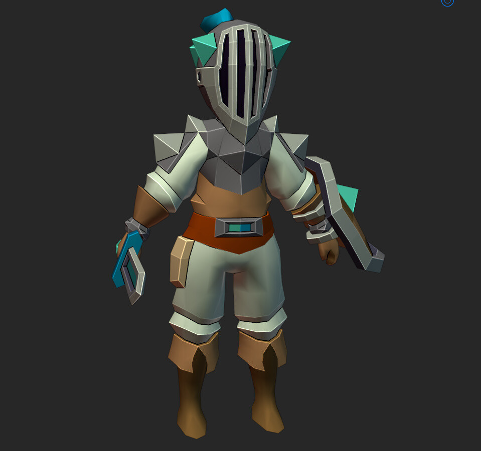 ArtStation - Low poly Knight | Game Assets