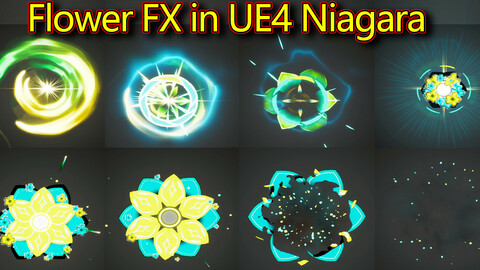 Flower FX in UE4.26 Niagara