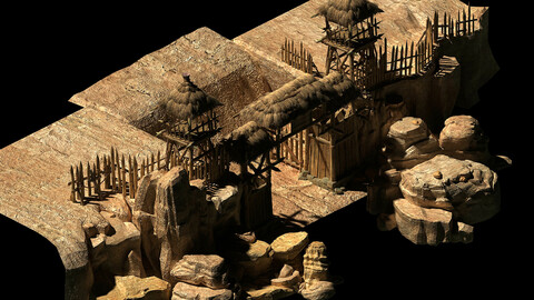 Desert Gobi - the cottage gate