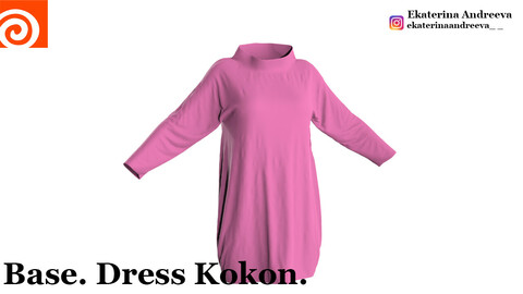 Houdini clothing. Base. Dress Kokon.