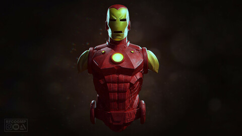 IronMan Classic Bust - 3D printable model