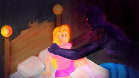 "The Demon Spell" illustration