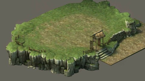 Game Model - Small Village Hill Road 02