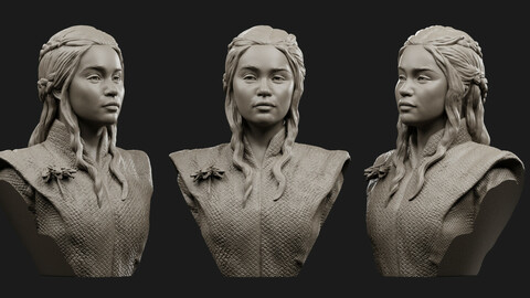 Deineris Targaryen bust 3