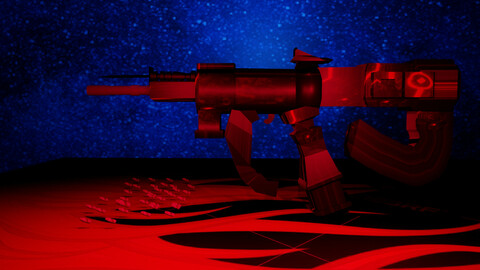 SCI FI Matchine Gun