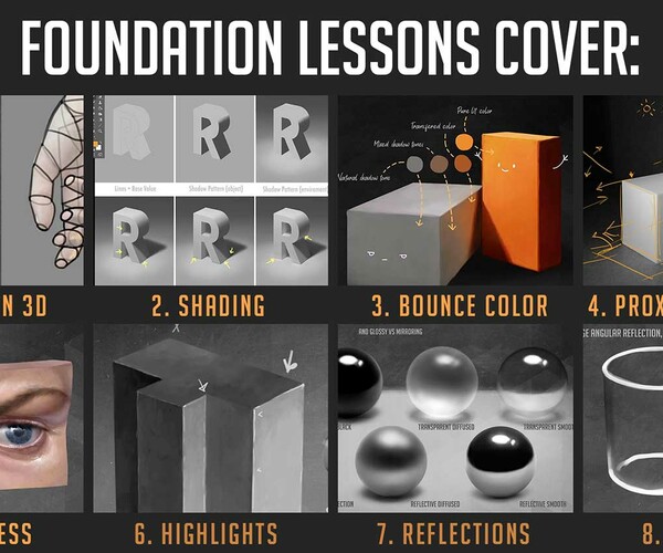 ArtStation - Painting Materials Course - Foundation Lessons (1-8 ...