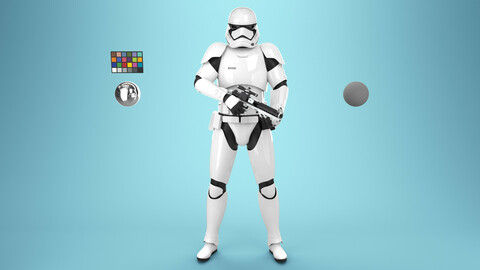 StormTrooper First Order Rigged