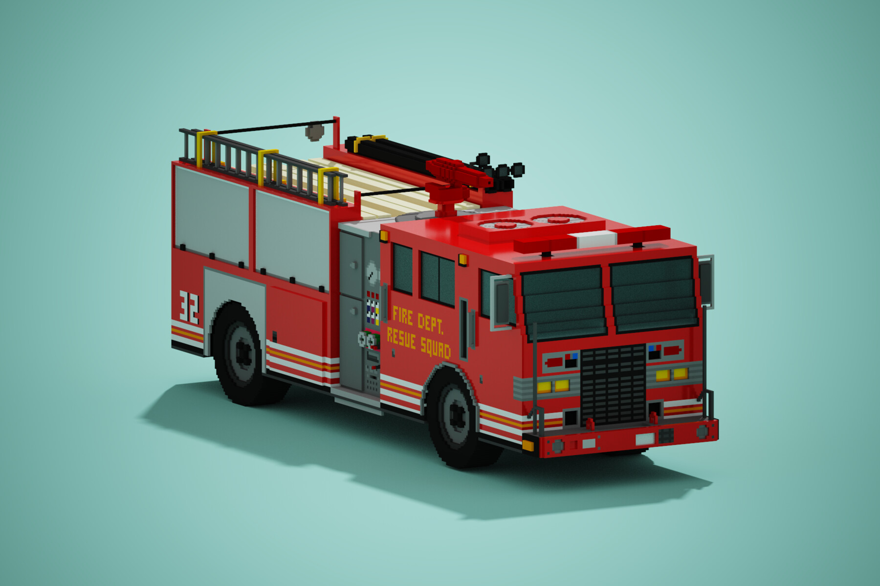 ArtStation - Fire truck | Resources