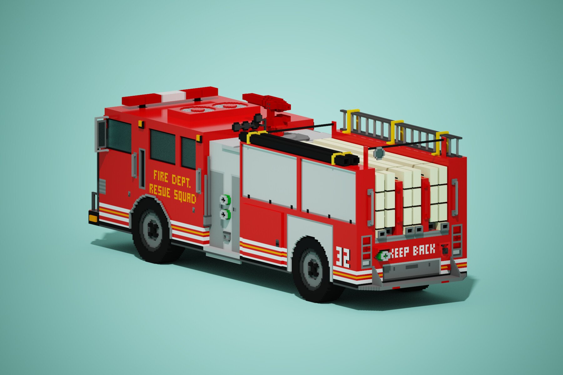 ArtStation - Fire truck | Resources