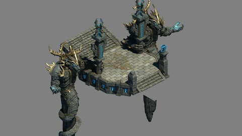 Strokes the mountain - guardian beast door