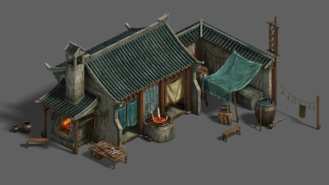 Medium city - blacksmith shop