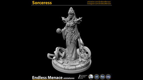 Sorceress | 3D print ready