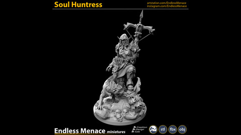 Soul Huntress | 3D print ready