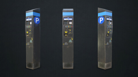 Parking Meter - Low Poly