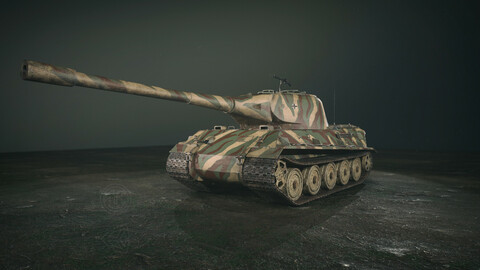 German Panzer VII Lowe Tank - 3D Model
