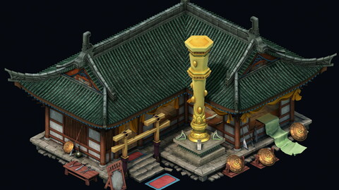 Game Model - City -Precious stones inlaid shop