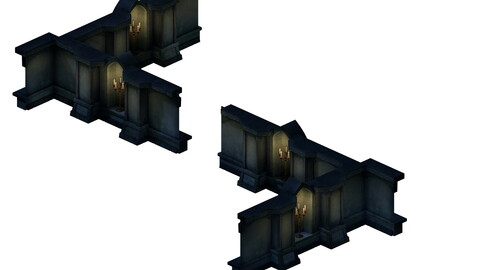 City Underground Palace - Wall Corner