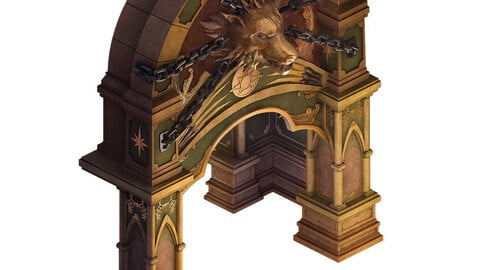 City underground palace - Shimen - wolf head