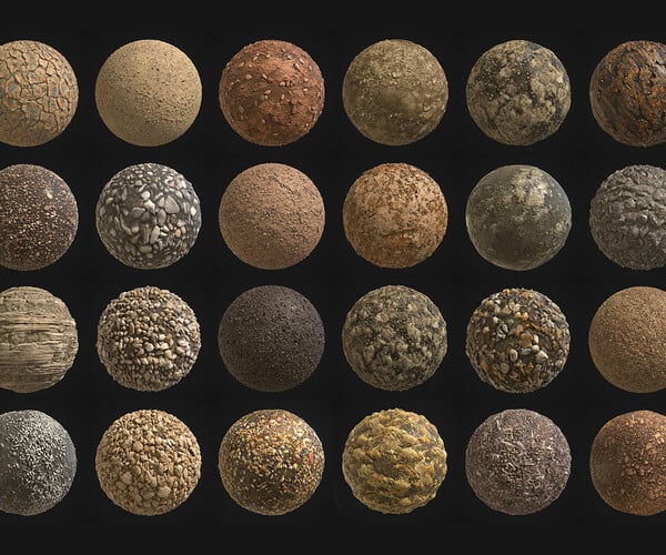 ArtStation - 30 Ground Materials - SBSAR | Resources