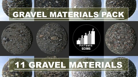 Gravel Materials Pack (11 Materials!)