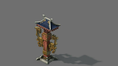 City building - decorative pillars