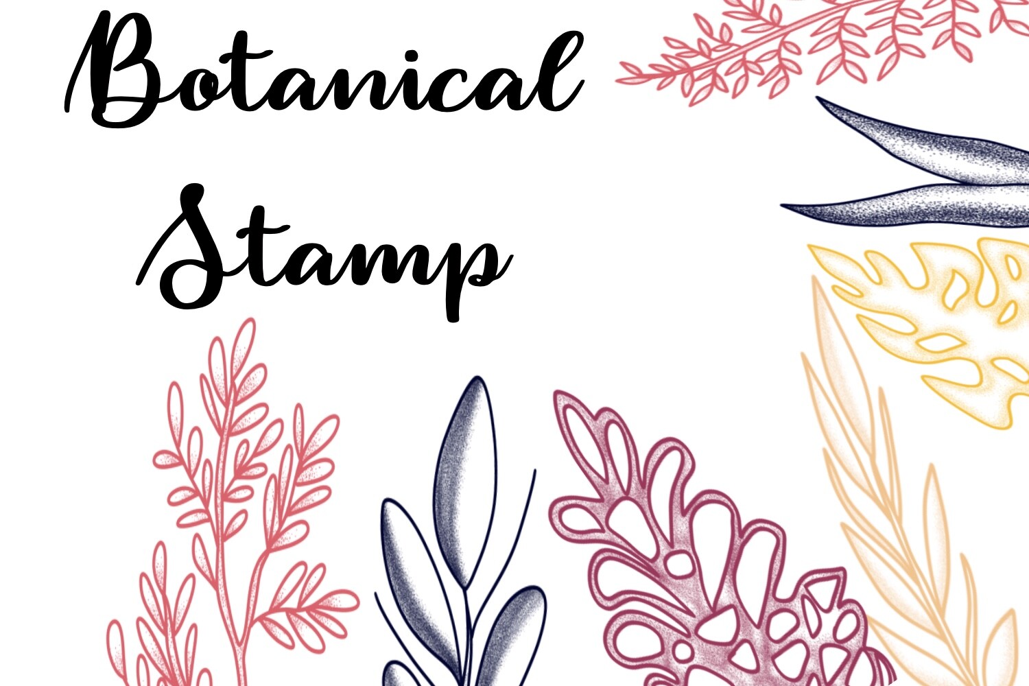 ArtStation - Procreate Brushset - Botanical Stamp| Design 2 Last | Brushes