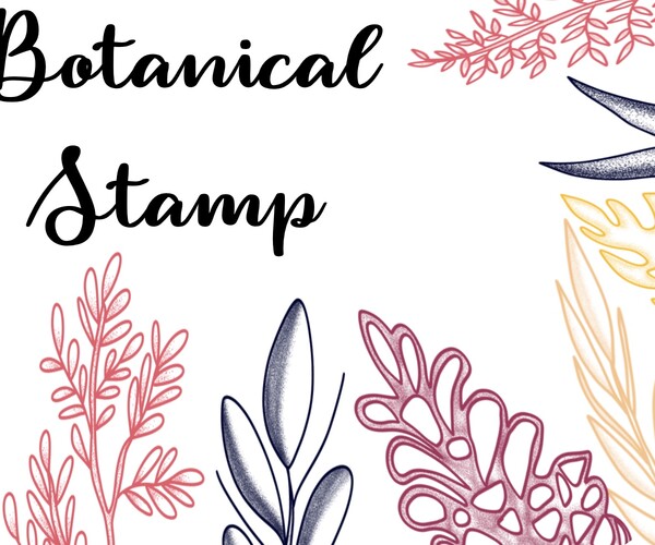 ArtStation - Procreate Brushset - Botanical Stamp| Design 2 Last | Brushes