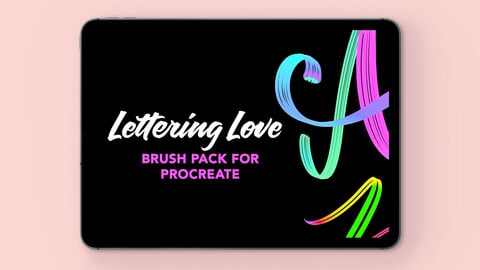 Procreate Brushset - Lettering Love | Design 2 Last