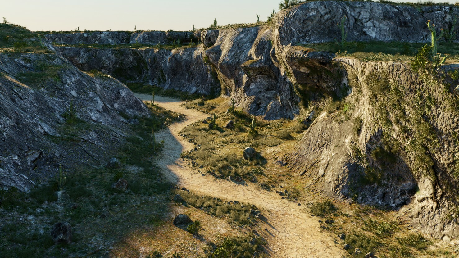 ArtStation Dangerous canyon in Blender Resources