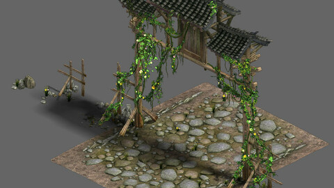 Western Sichuan River - the village gate
