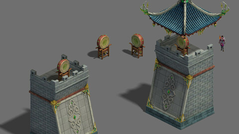 Large city - retaining wall 02