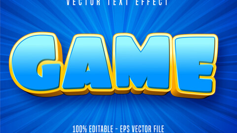 ArtStation - Game text, cartoon style editable text effect | Artworks