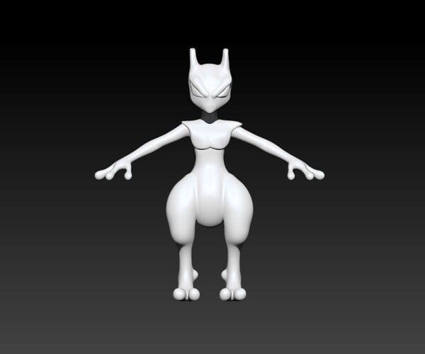 Mega Mewtwo Y 3D Model - Pokémon