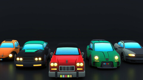 Cartoon Race Car Pack