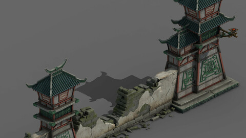 Building - broken wall 05