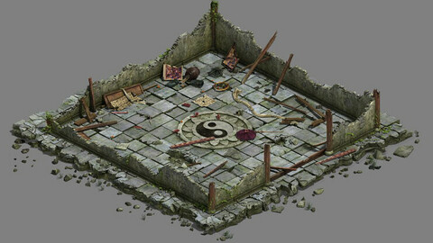 Building - house ruins 02