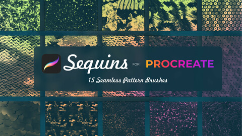 15 Sequins brushes for Procreate